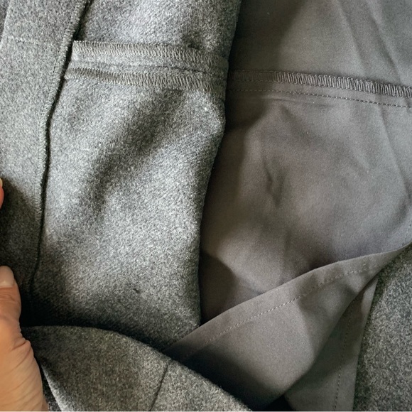 Wool blended high waisted mini skirt / dark gray / Uniqlo NWT - Picture 5 of 7